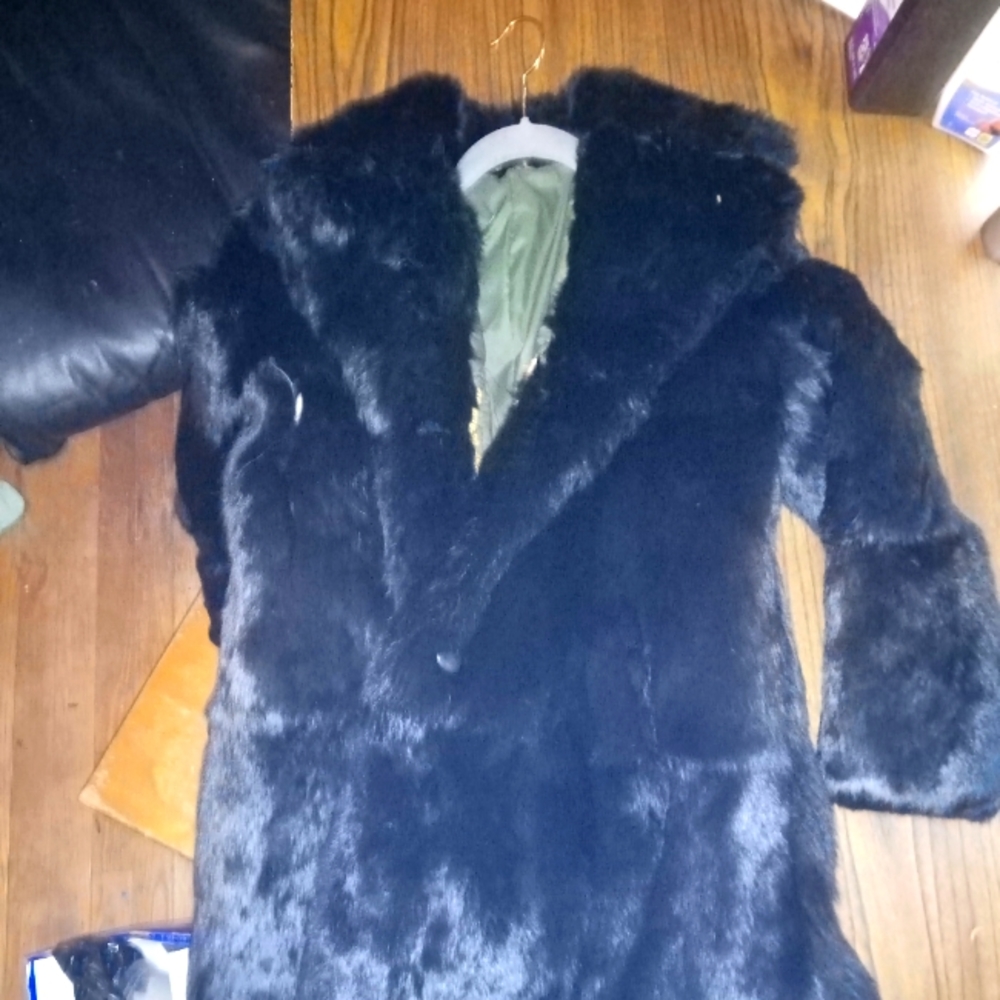 Vintage rabbit fur coat